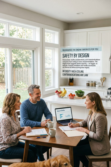 Client at home — wellness practice in context